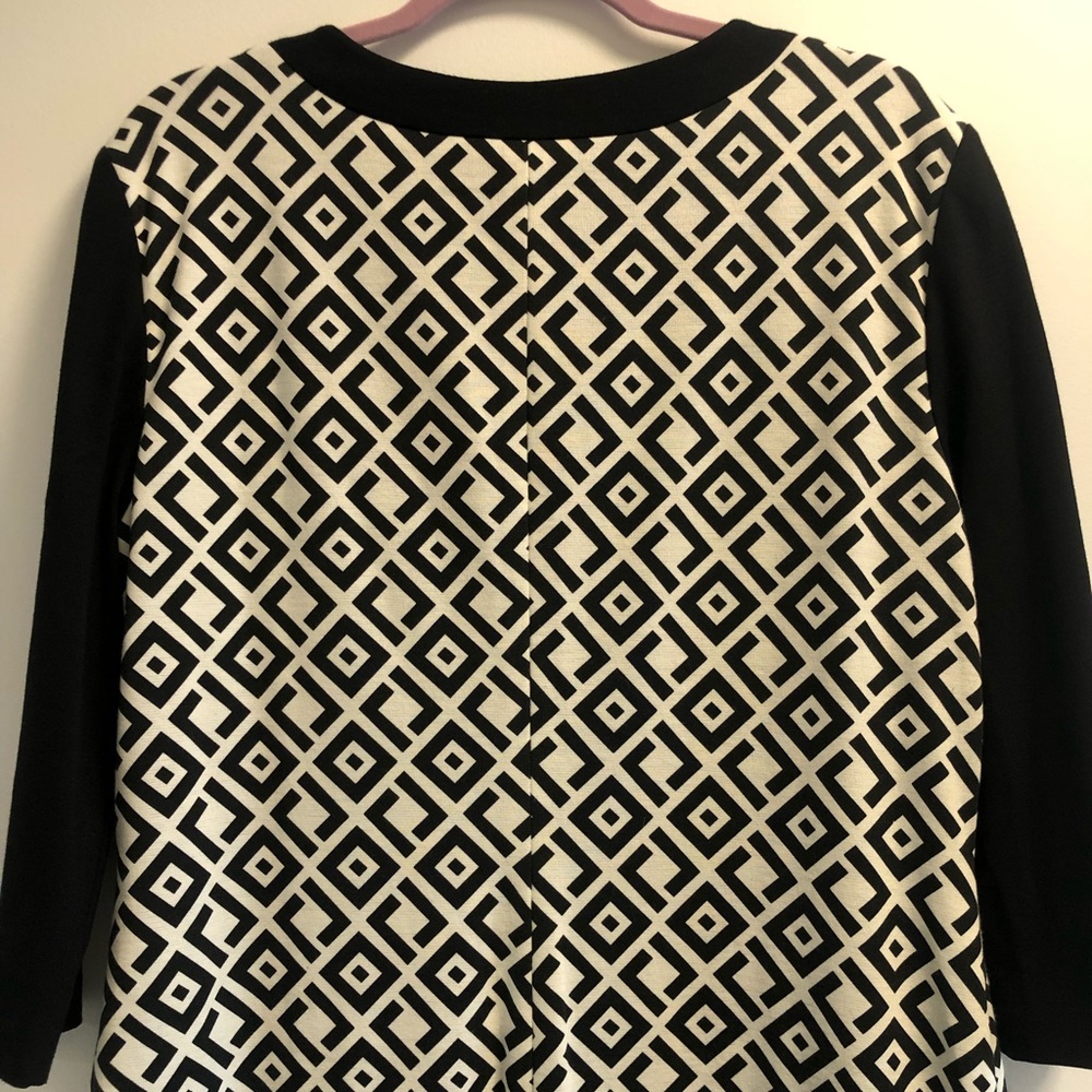 EUC Tahari Arthur S. Levine Black & White Dress - Picture 9 of 15